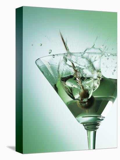 Martini with Olive Splash-Steve Lupton-Premier Image Canvas