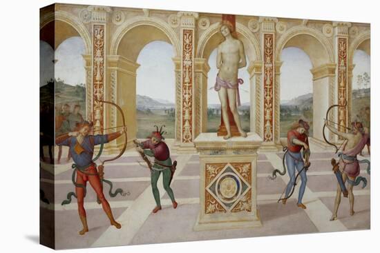 Martyrdom of Saint Sebastian-Pietro Perugino-Premier Image Canvas