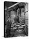 Marvin Sands and His Wife Operating their Own Laboratory for Wine Making-null-Premier Image Canvas