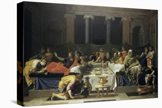 Mary Magdalene Anointing Jesus' Feet-Nicolas Poussin-Premier Image Canvas