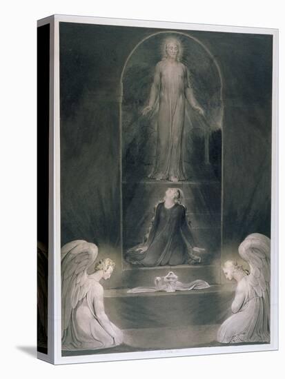 Mary Magdalene at the Sepulchre, C.1805 (W/C and Pen and Black Ink on Paper)-William Blake-Premier Image Canvas