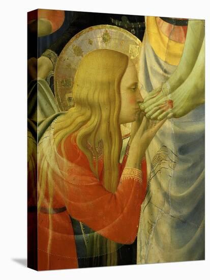 Mary Magdalene Kissing Christ's Feet, from the Deposition of Christ, 1435 (Detail)-Fra Angelico-Premier Image Canvas