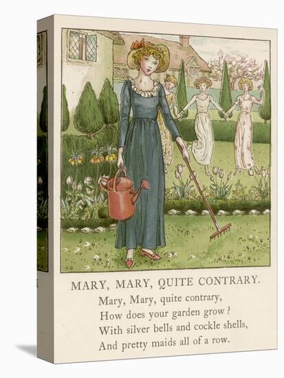 Mary Mary Quite Contrary How Does Your Garden Grow?-Kate Greenaway-Premier Image Canvas