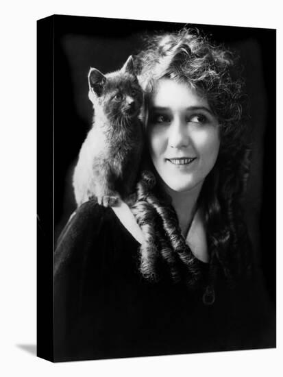 Mary Pickford (b/w photo)-null-Stretched Canvas