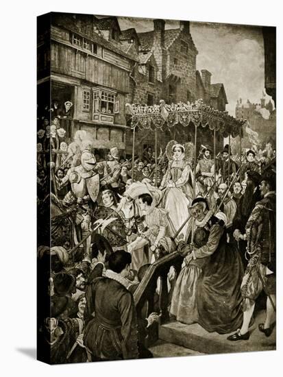 Mary Queen of Scots Enters Edinburgh, 1561-William Hole-Premier Image Canvas