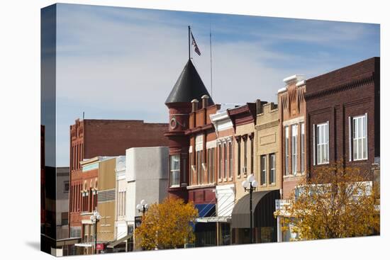 Marysville Downtown City View, Kansas, USA-Walter Bibikow-Premier Image Canvas