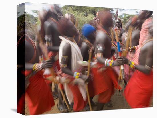 Masai Tribe, Masai Mara National Park, Kenya-Peter Adams-Premier Image Canvas