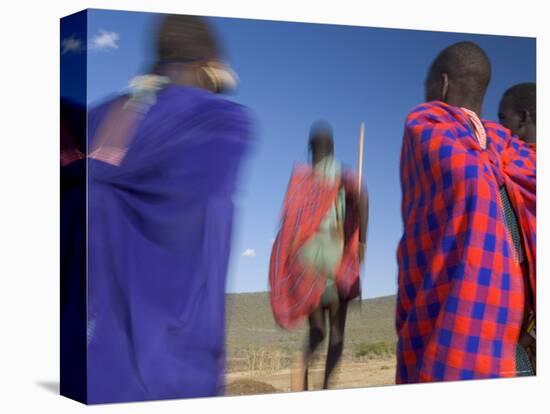 Masai Tribe, Masai Mara National Park, Kenya-Peter Adams-Premier Image Canvas