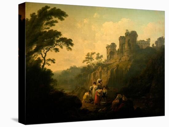 Masham Castle, North Yorkshire, 1811 (Oil on Canvas)-Julius Caesar Ibbetson-Premier Image Canvas