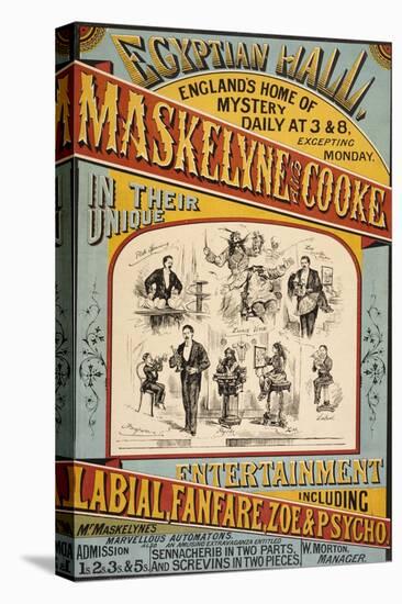 Maskelyne and Cooke's Entertainment at the Egyptian Hall in 1879. England's Home Of Mystery-Henry Evanion-Premier Image Canvas