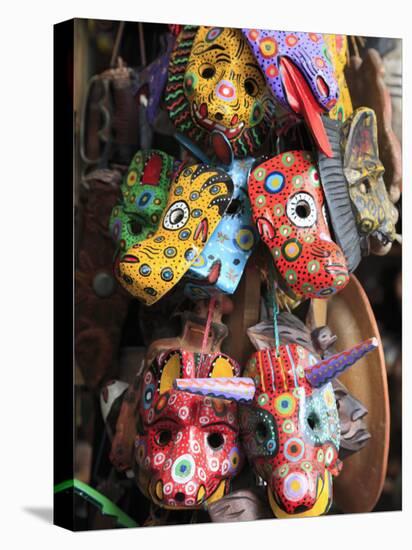 Masks, Handicraft Market, Antigua, Guatemala, Central America-Wendy Connett-Premier Image Canvas