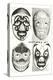 Masks of Mexican Wrestlers-null-Stretched Canvas