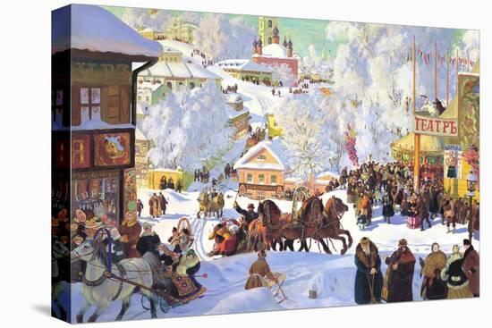 Maslanitsa; Shrovetide-Boris Kustodiyev-Stretched Canvas