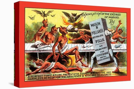 Mason and Pollard's Anti-Malaria Pills-null-Stretched Canvas