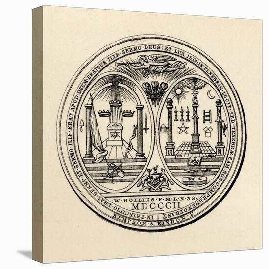 Masonic Seal, 1802, from 'The History of Freemasonry, Volume III', Published by Thomas C. Jack,…-null-Premier Image Canvas