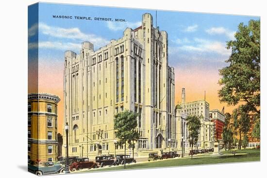 Masonic Temple, Detroit, Michigan-null-Stretched Canvas