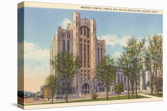 Masonic Temple, Detroit, Michigan-null-Stretched Canvas
