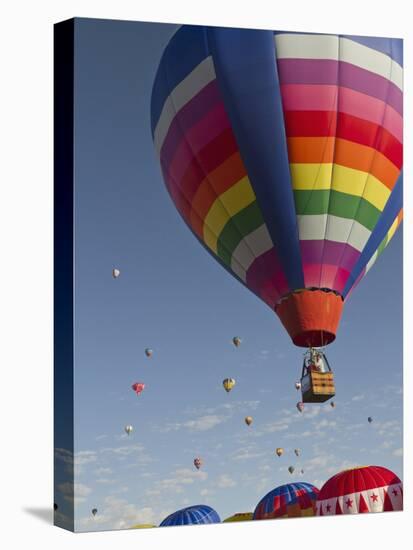 Mass Ascension at the Albuquerque Hot Air Balloon Fiesta, New Mexico, USA-William Sutton-Premier Image Canvas