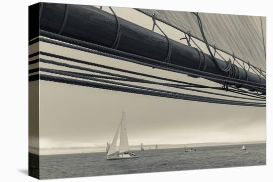 Massachusetts, Schooner Festival, Schooners in Gloucester Harbor-Walter Bibikow-Premier Image Canvas