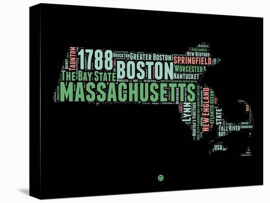 Massachusetts Word Cloud 1-NaxArt-Stretched Canvas