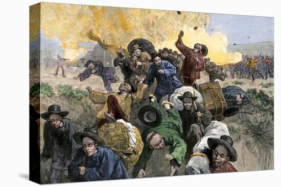 Massacre of Chinese Immigrants at Rock Springs, Wyoming, 1885-null-Premier Image Canvas