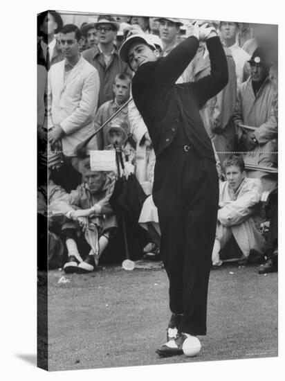 Masters Golf Tournament Winner Gary Player, Teeing Off-George Silk-Premier Image Canvas