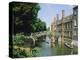 Mathematical Bridge and Punts, Queens College, Cambridge, England-Nigel Francis-Premier Image Canvas