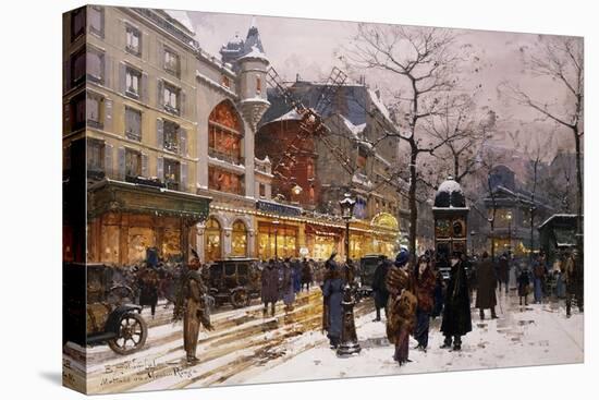 Matinee au Moulin Rouge, Paris.-Eugene Galien-Laloue-Premier Image Canvas