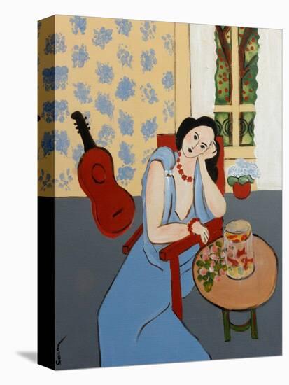 Matisse with Goldfish, 2016-Susan Adams-Premier Image Canvas