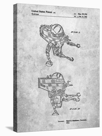 Mattel Space Walking Toy Patent-Cole Borders-Stretched Canvas