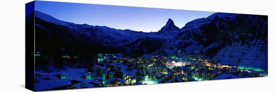 Matterhorn and Zermatt Switzerland-null-Stretched Canvas