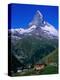 Matterhorn Towering Above Hamlet of Findeln, Valais, Switzerland-Gareth McCormack-Premier Image Canvas