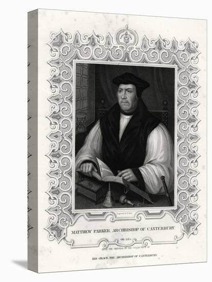 Matthew Parker, Archbishop of Canterbury, 19th Century-William Holl II-Premier Image Canvas