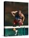 Mature Athlete Competing in Hurdles Race, Atlanta, Georgia, USA-Paul Sutton-Premier Image Canvas