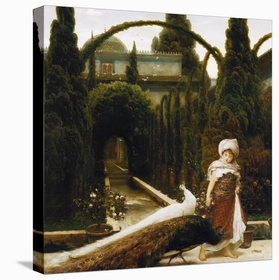 Maurischer Garten; ein Traum von Granada. Moorish Garden; a Dream of Granada-Frederic Leighton-Premier Image Canvas