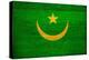 Mauritania Flag Design with Wood Patterning - Flags of the World Series-Philippe Hugonnard-Stretched Canvas