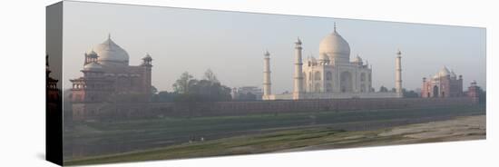 Mausoleum at the Riverside, Taj Mahal, Yamuna River, Agra, Uttar Pradesh, India-null-Premier Image Canvas