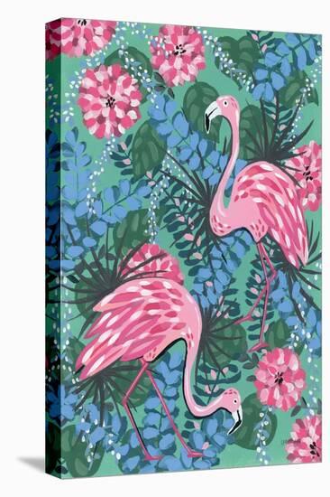 Maximalist Flamingos-Yvette St. Amant-Stretched Canvas