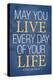 May You Live Every Day of Your Life-null-Stretched Canvas