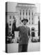 Mayor of San Angelo Harvey H. Allen Standing in Front of City Hall-null-Premier Image Canvas