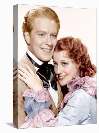 MAYTIME, from left: Nelson Eddy, Jeanette MacDonald, 1937-null-Stretched Canvas