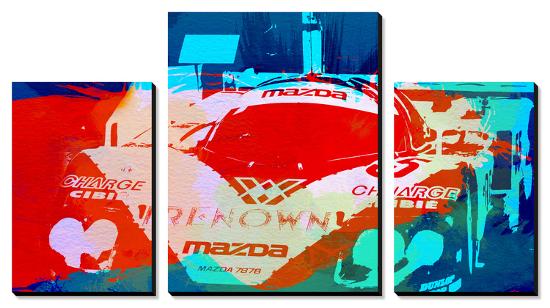 Mazda Le Mans-NaxArt-Stretched Canvas