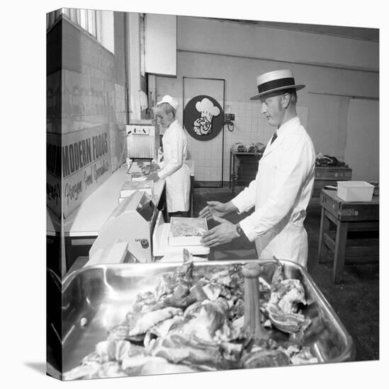 Meat Packing at a South Yorkshire Meat Processing Company, 1972-Michael Walters-Premier Image Canvas