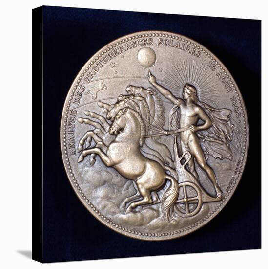 Medal Commemorating Pierre Janssen and Norman Lockyer, French and English Astronomers, 1868-null-Premier Image Canvas