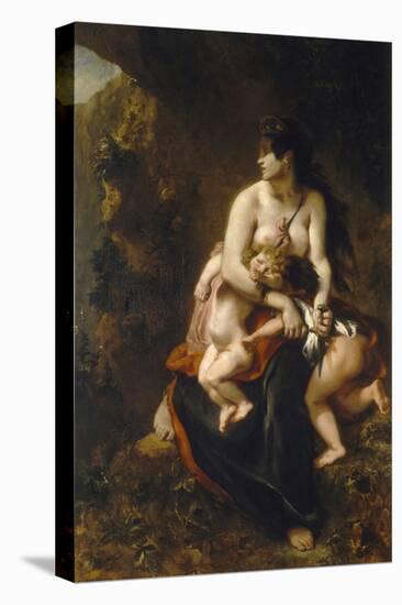Medea (Médée Furieus)-Eugene Delacroix-Premier Image Canvas