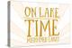 Medford Lakes, New Jersey - on Lake Time (Sunburst)-Lantern Press-Stretched Canvas