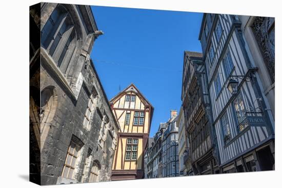Medieval architecture, Rouen, Normandy, France-Lisa S. Engelbrecht-Premier Image Canvas