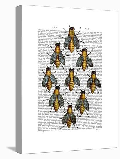 Medieval Bees-Fab Funky-Stretched Canvas