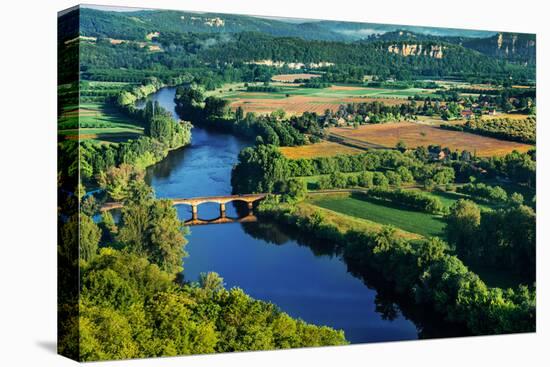 Medieval Bridge over the Dordogne River Perigord France-OSTILL-Premier Image Canvas