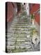 Medieval Cobbled Back Streets of Varenna, Lake Como, Lombardy, Italy, Europe-Peter Barritt-Premier Image Canvas